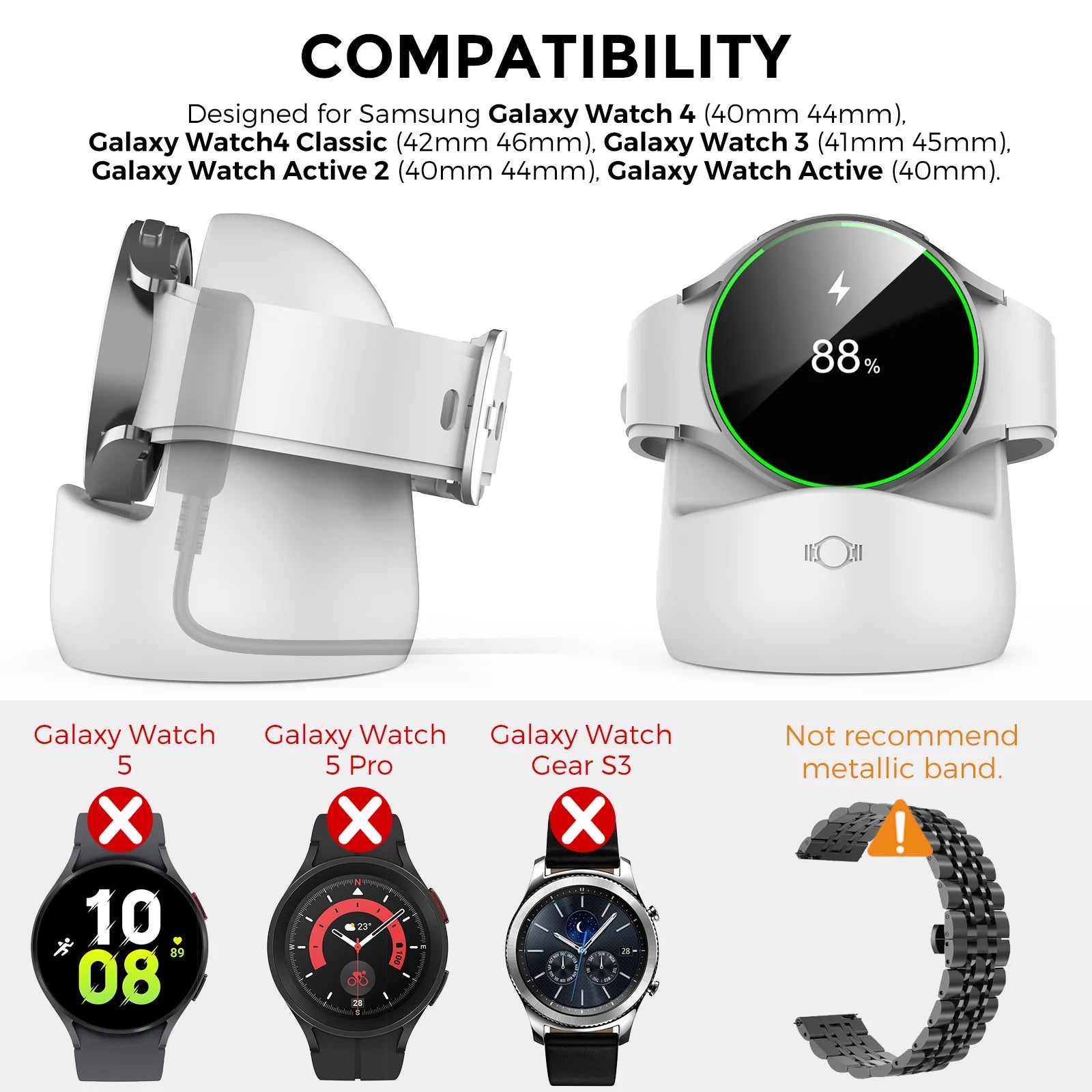 Watch Charging Stand for Samsung Galaxy Watch 3 & 4