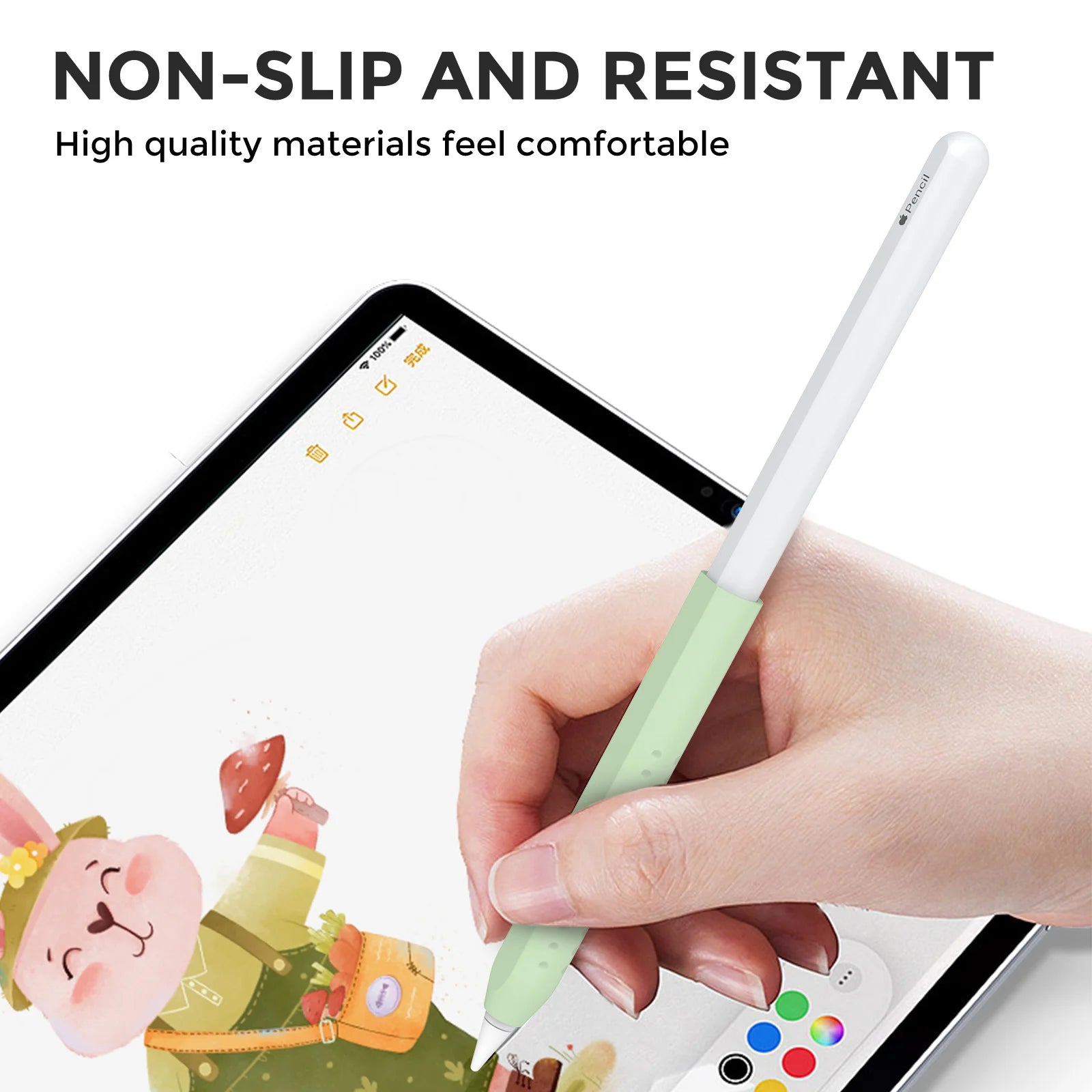 Silicone Apple Pencil Grip Accessories for 2nd Generation Apple Pencil