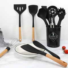 Silicone Cooking Utensils with Storage Box