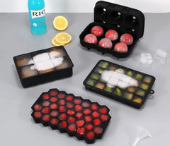 4 Pack Large Round Silicone Ice Mold/Tray