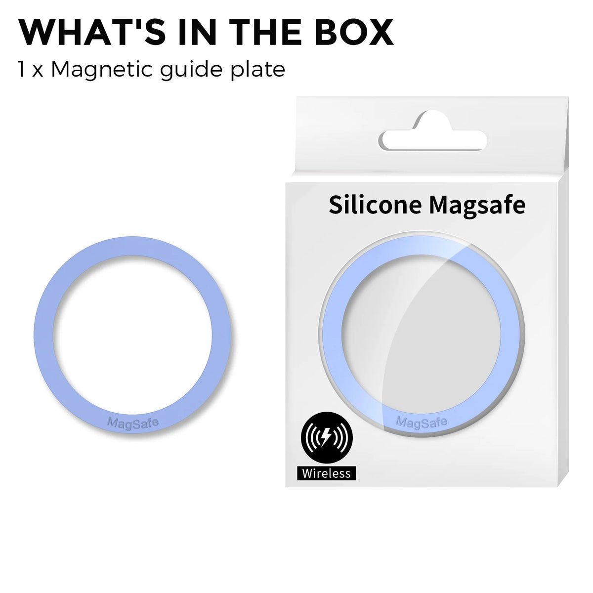 Blue Red MagSafe Wireless Charging Magnetic Ring