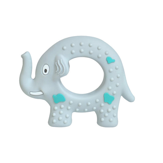 Blue Silicone Elephant-Shaped Teether