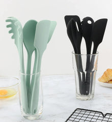 Matcha Green Silicone Cooking Utensils Set for Kitchen