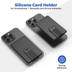 Silicone Card Holder Wallet with Built in Stand