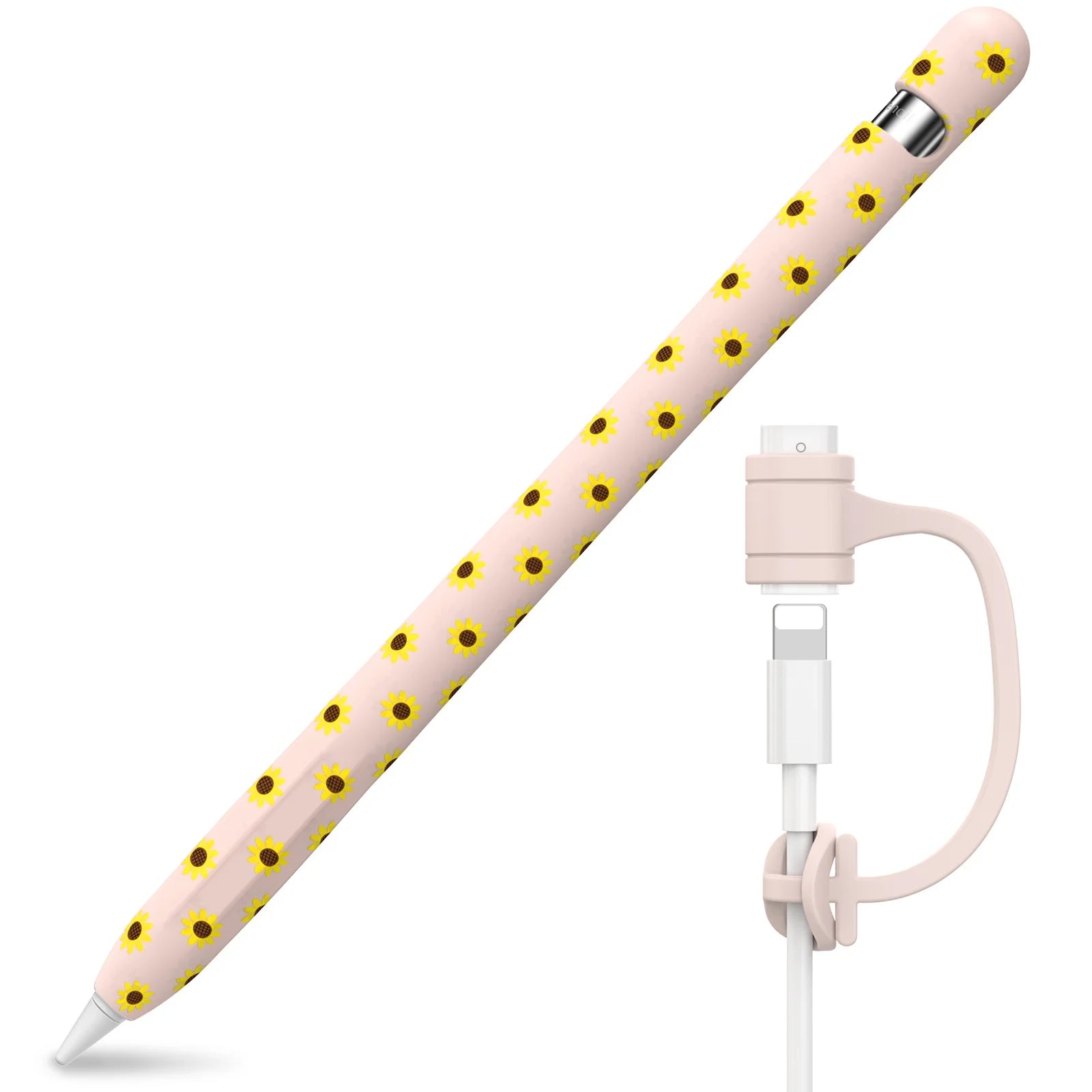 Pink Silicone Apple Pencil Cover for Apple Pencil 1st Generation