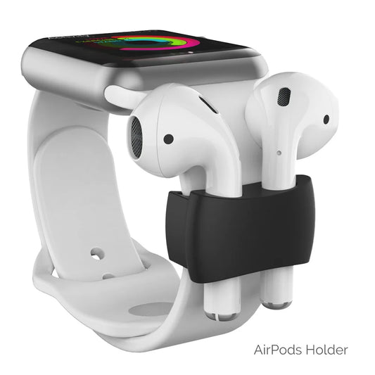 Silicone Apple Watch Band AirPods Holder