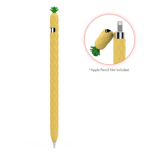 Yellow Soft Silicone Pineapple Case for Apple Pencil 1