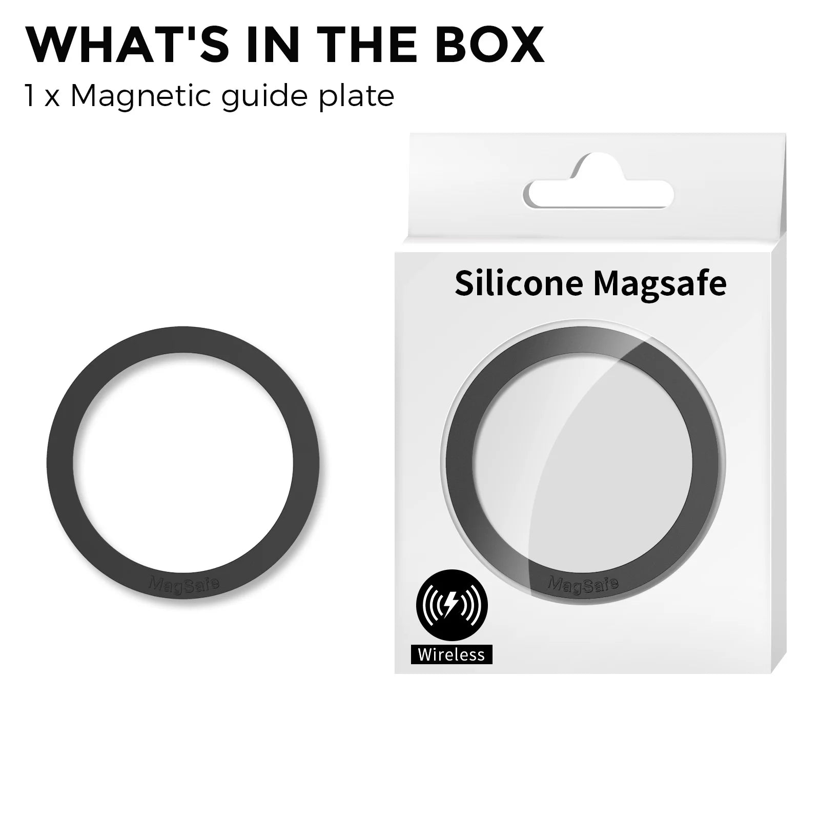 Black Blue MagSafe Wireless Charging Magnetic Ring