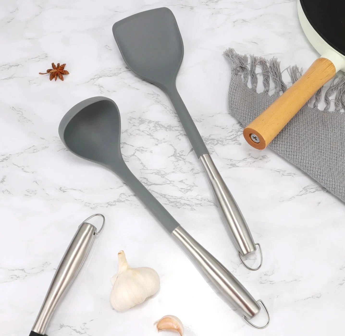 Silicone Cooking Spatula Set