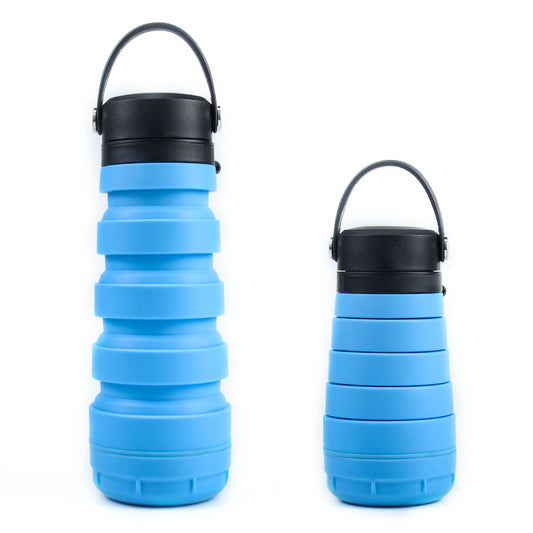 Blue Sports Silicone Large Capacity Water Cup