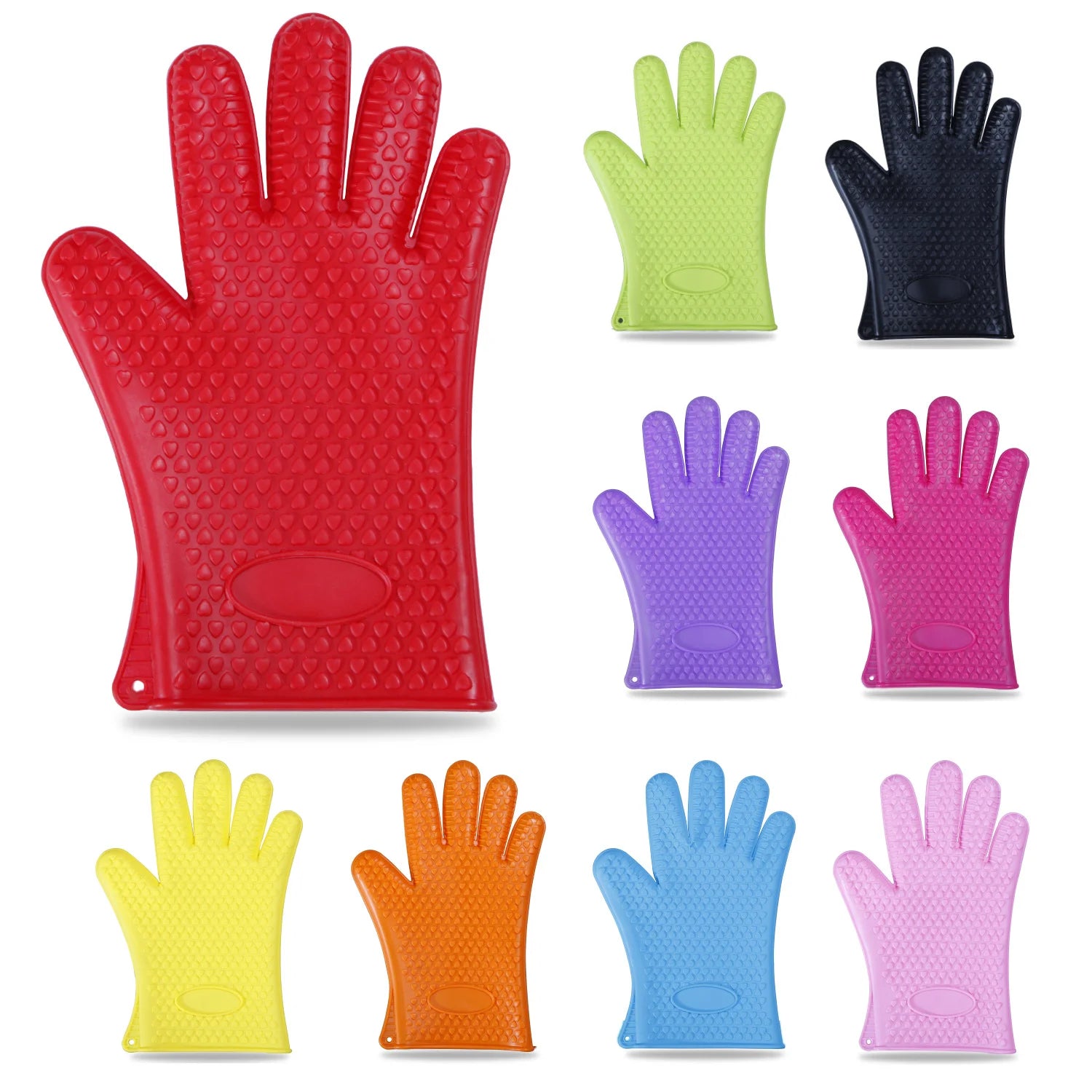 Five-Finger Silicone Oven Glove