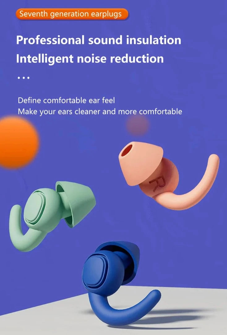 Soft Silicone Sleeping Ear Plugs