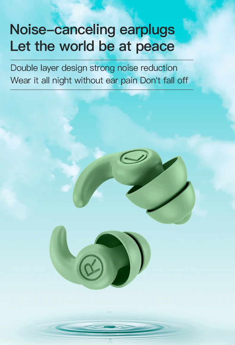 1 Pair Silicone Ear Plugs