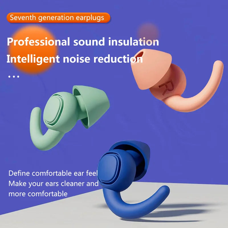 Soft Silicone Sleeping Ear Plugs