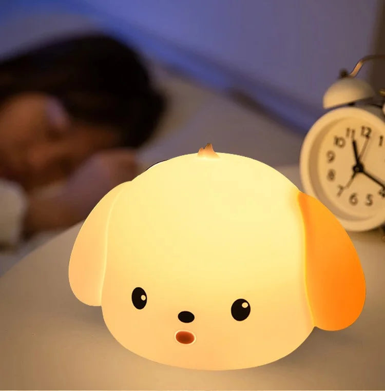 Soft Silicone Night Light - Cute Puppy