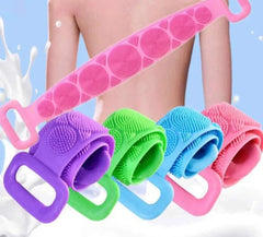 2 Packs Silicone Long Body Scrubber