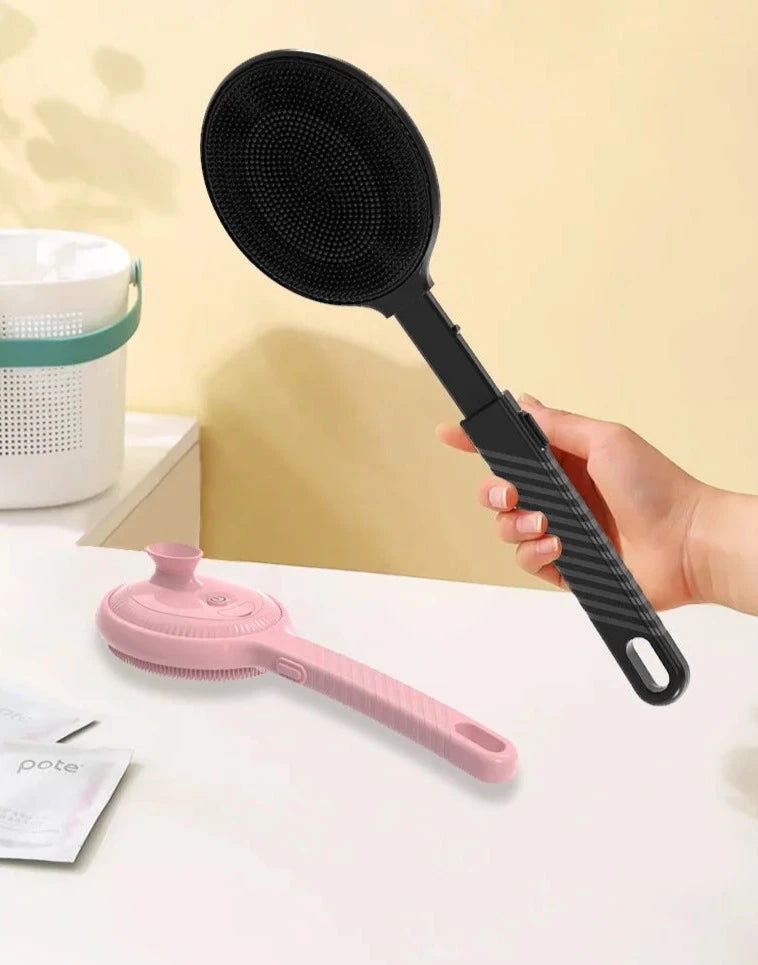 Long Handle Back Silicone Body Scrubber