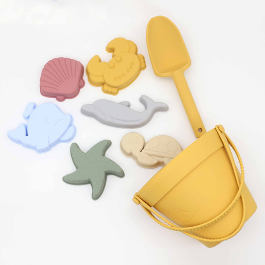 Yellow Silicone Beach Toy Set