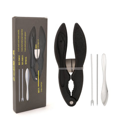 Black 4pcs Crab Crackers and Tools Seafood