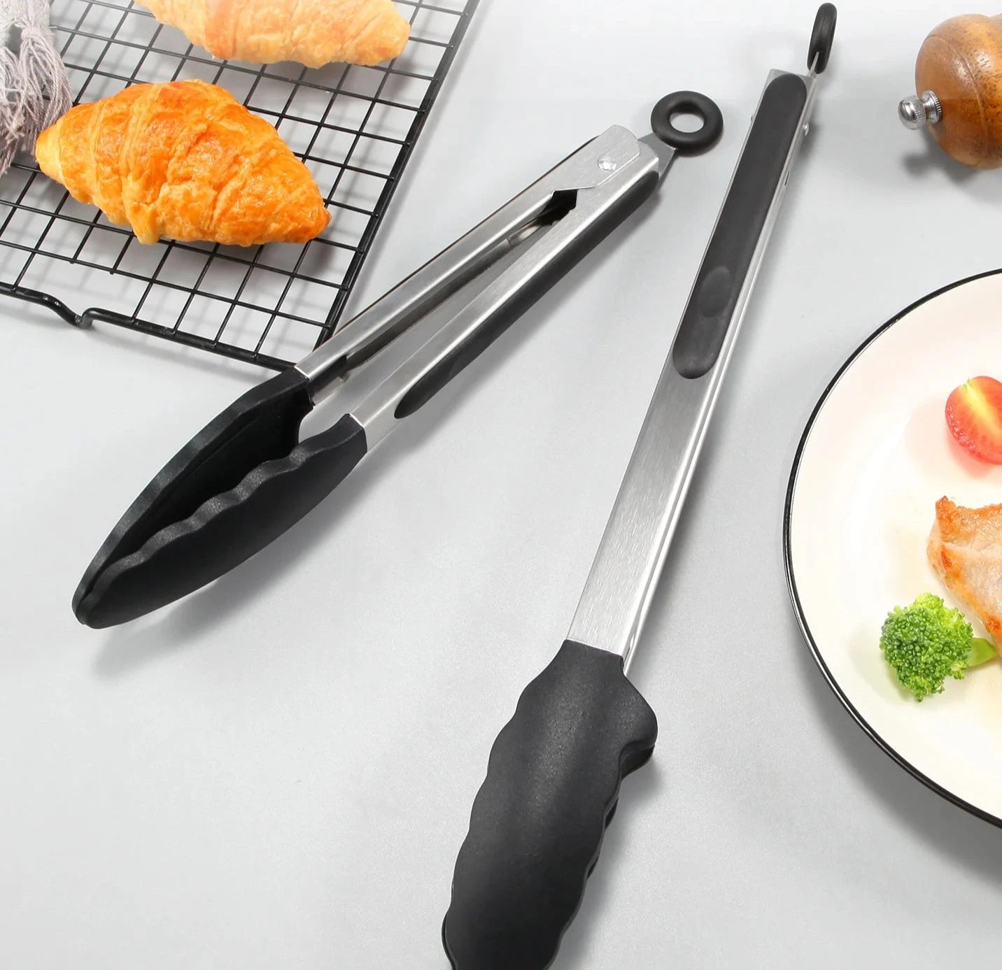 Silicone Cooking Tongs Set | Pack of 2