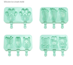 Green Cute Animals Shaped Silicone Cake Pop Mold