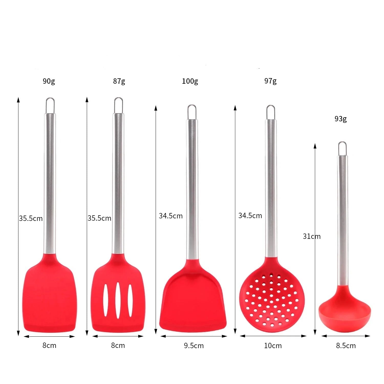 6-piece Silicone Cooking Utensils Set