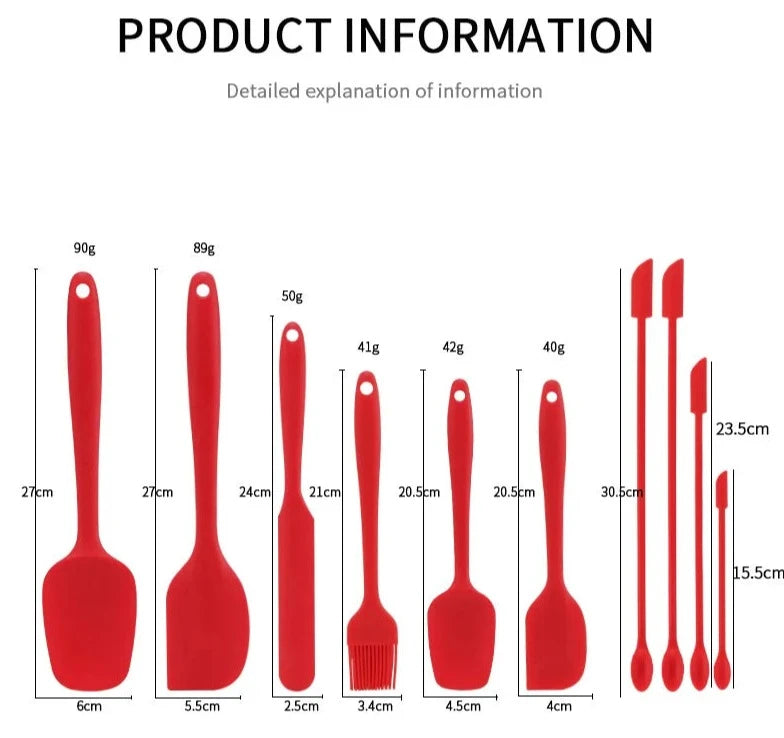 10pcs Non-Stick Silicone Kitchen Baking Utensil