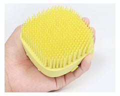 Yellow Soft Silicone Body Scrubber