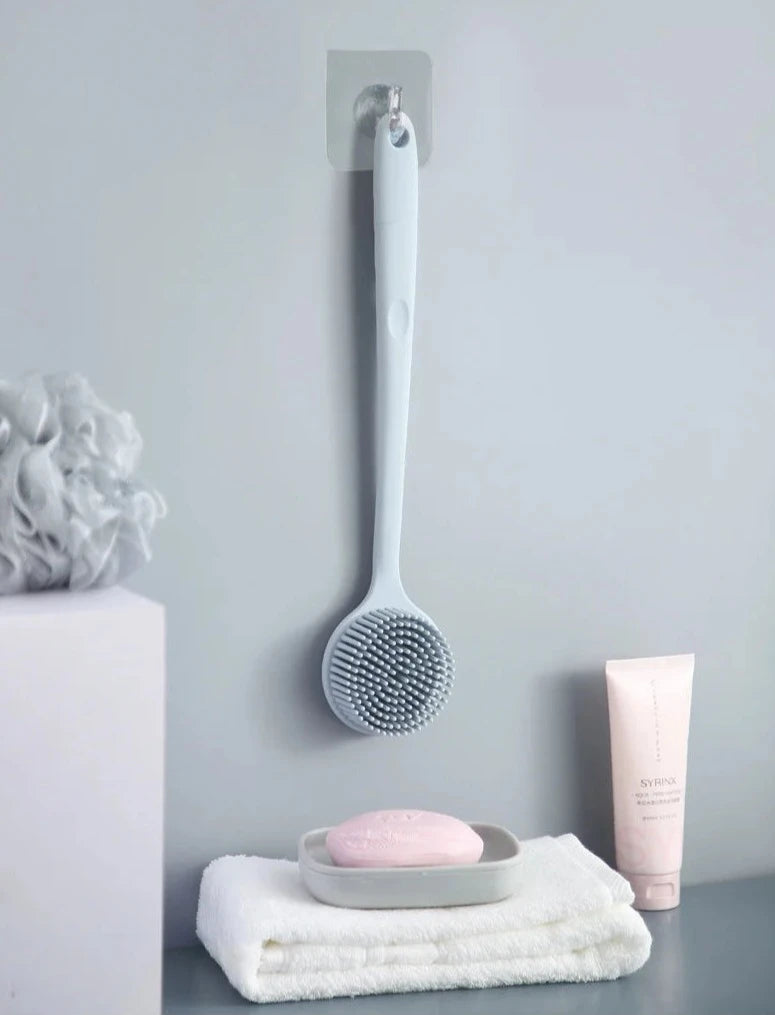 Silicone Body Scrubber with Long Handle