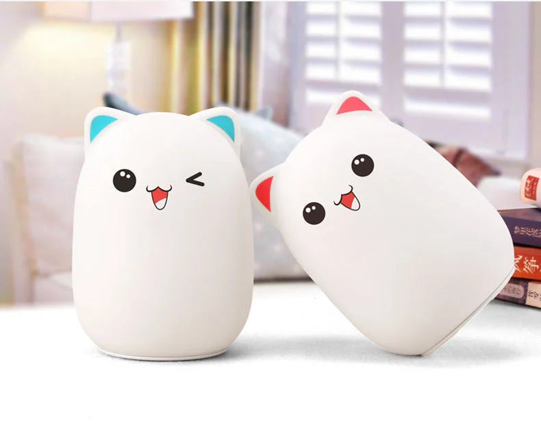 Cute Cat Silicone Night Lights