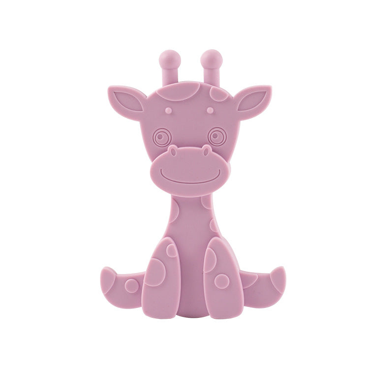 Pink Silicone Deer-Shaped Teether