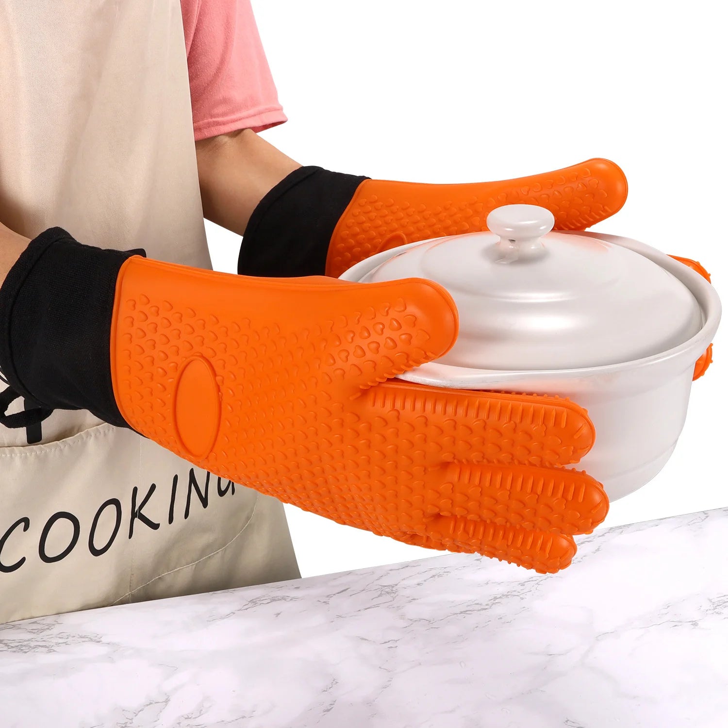 Silicone Kitchen Oven Gloves Set