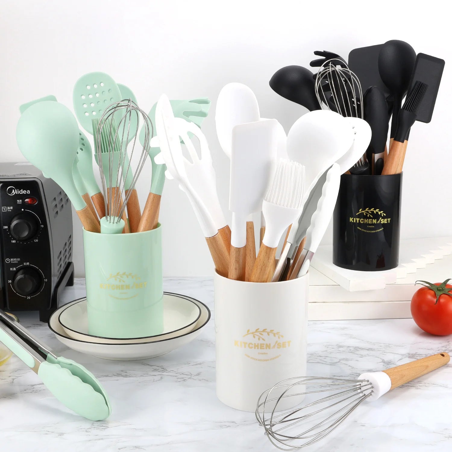 Non-Stick Silicone Cooking Utensil Set