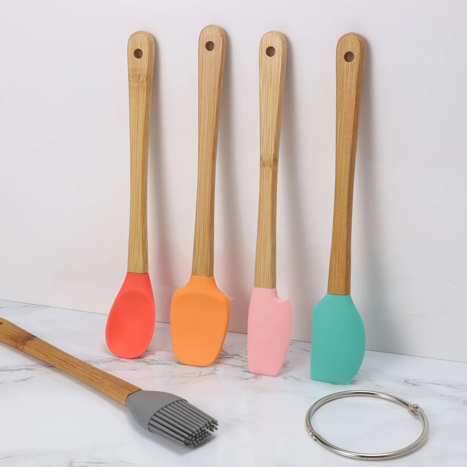 5 Pack Mini Silicone Spatula Set