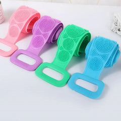 2 Packs Silicone Long Body Scrubber