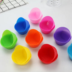 Set of 12 12 pcs Silicone Baking Cups Mold