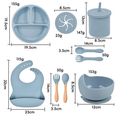 Silicone Food-Grade Baby Feeding Set