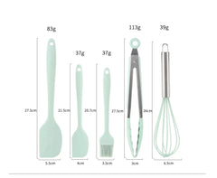 5-Piece Silicone Kitchen Utensil Set