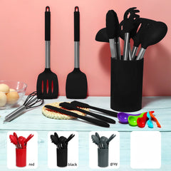 15pc Silicone Cooking Utensils Set Non-stick