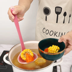 Semi-transparent Silicone Soup Spoon Set