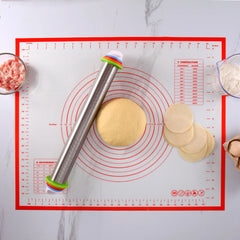 Rolling Pin with Silicone Thickness Rings