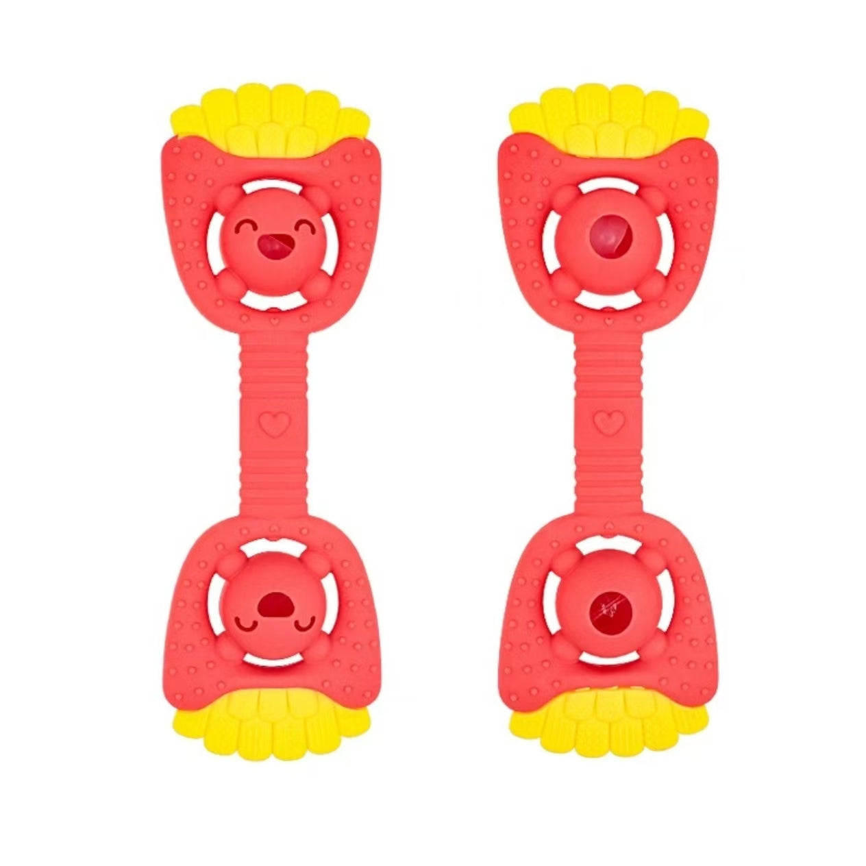 French Fry Teething Rattle Set