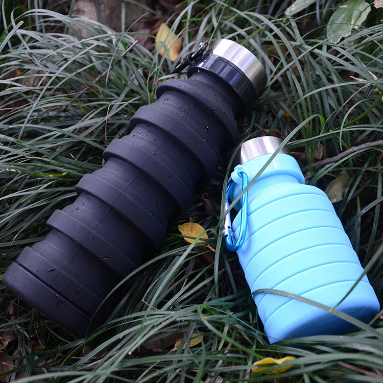 Expandable Silicone Water Bottle for Sports