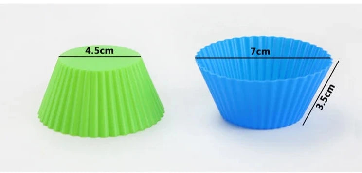 12 pcs Silicone Baking Cups Mold