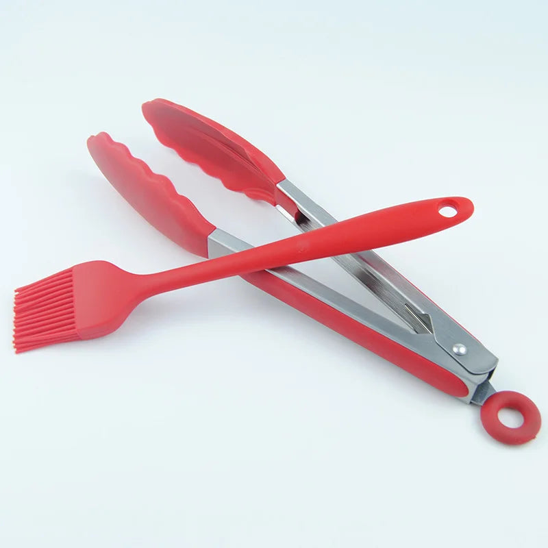 Red High-Temperature Resistant Silicone Food Clips