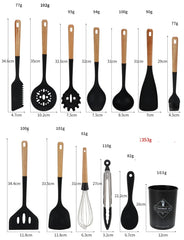 Silicone Cooking Utensils with Storage Box