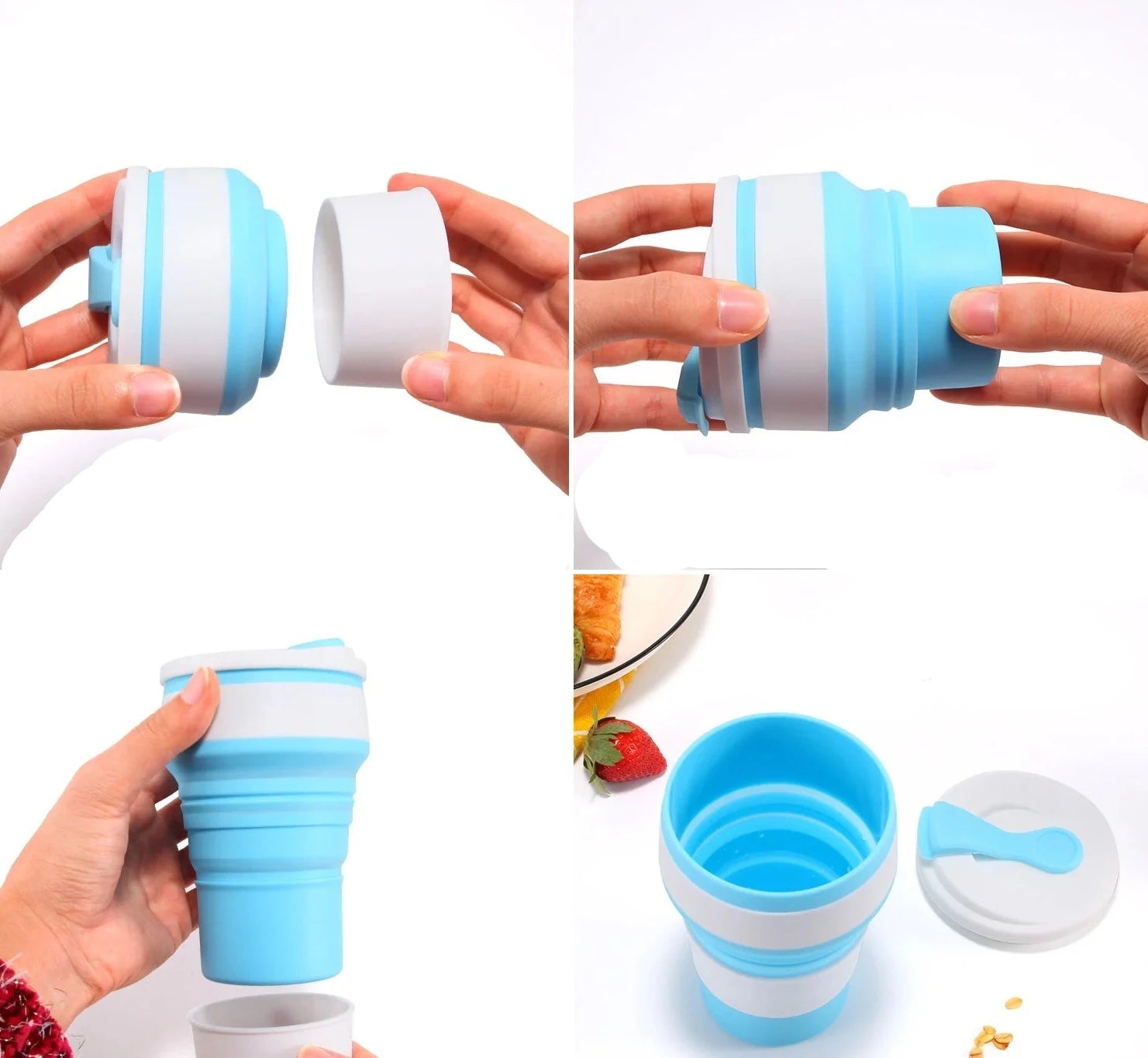 Silicone Collapsible / Foldable Coffee Cups