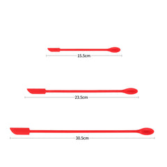 3x Silicone Scraper Jar Spatula