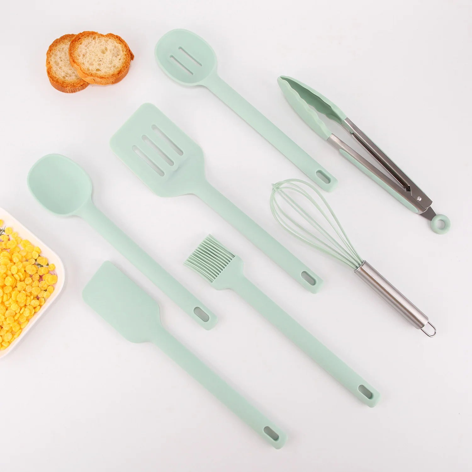 Silicone Cooking Utensils Set Seven Pieces