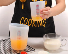 Semi - Transparent Silicone Measuring Cup 3 Sizes